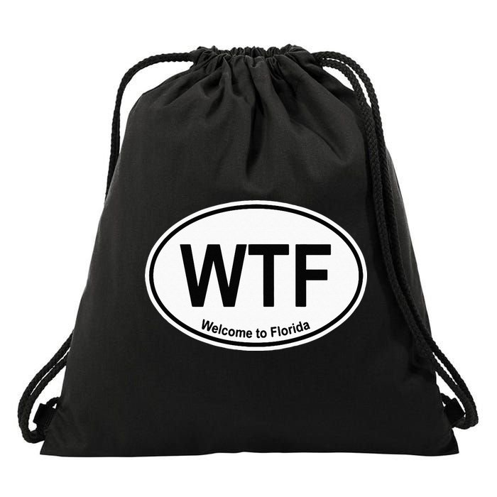 WTF Welcome To Florida Drawstring Bag