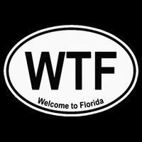 WTF Welcome To Florida Flat Bill Trucker Hat