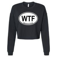 WTF Welcome To Florida Cropped Pullover Crew