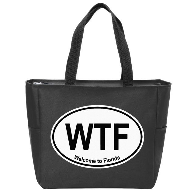 WTF Welcome To Florida Zip Tote Bag