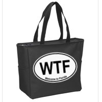 WTF Welcome To Florida Zip Tote Bag