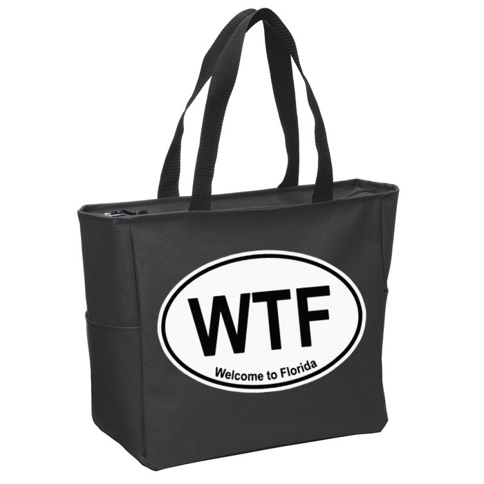 WTF Welcome To Florida Zip Tote Bag