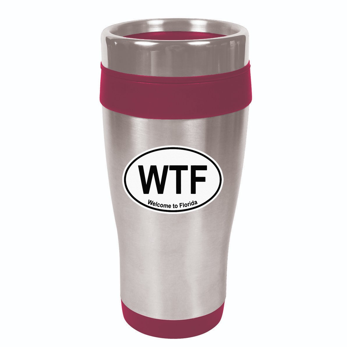 WTF Welcome To Florida 16oz Travel Tumbler