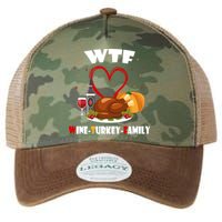 WTF Wine Turkey Family Thanksgiving Legacy Tie Dye Trucker Hat