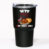 WTF Wine Turkey Family Thanksgiving Tumbler