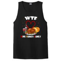 WTF Wine Turkey Family Thanksgiving PosiCharge Competitor Tank