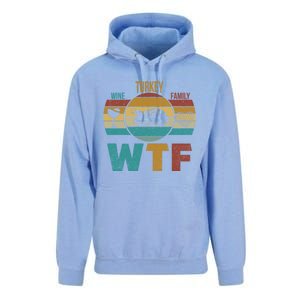 Wtf Wine Turkey Family Gift Happy Thanksgiving 2020 Funny Gift Cool Gift Unisex Surf Hoodie