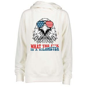 Wtf What The Fuck Is A Kilometer George Washington Womens Funnel Neck Pullover Hood