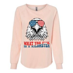 Wtf What The Fuck Is A Kilometer George Washington Womens California Wash Sweatshirt