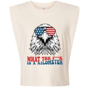 Wtf What The Fuck Is A Kilometer George Washington Garment-Dyed Women's Muscle Tee