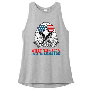 Wtf What The Fuck Is A Kilometer George Washington Ladies PosiCharge Tri-Blend Wicking Tank