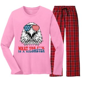 Wtf What The Fuck Is A Kilometer George Washington Women's Long Sleeve Flannel Pajama Set 