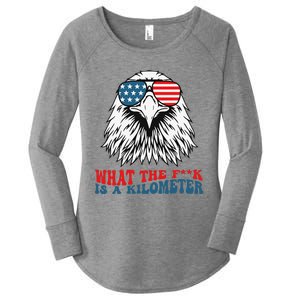 Wtf What The Fuck Is A Kilometer George Washington Women's Perfect Tri Tunic Long Sleeve Shirt