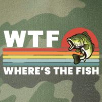 WTF Where's The Fish Funny Fisherman Legacy Tie Dye Trucker Hat