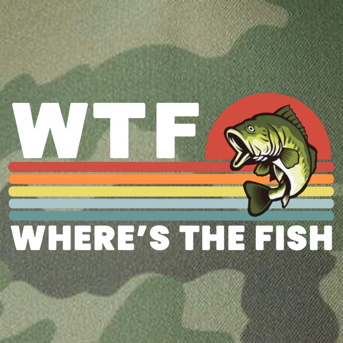 WTF Where's The Fish Funny Fisherman Legacy Tie Dye Trucker Hat