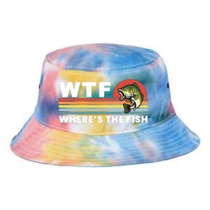 WTF Where's The Fish Funny Fisherman Tie Dye Newport Bucket Hat