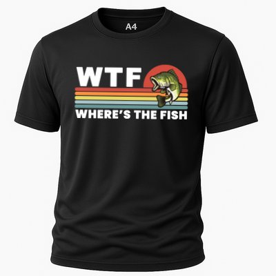WTF Where's The Fish Funny Fisherman Performance Shirt