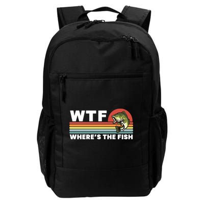 WTF Where's The Fish Funny Fisherman Backpack