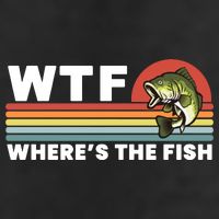 WTF Where's The Fish Funny Fisherman Adult Drive Performance Visor
