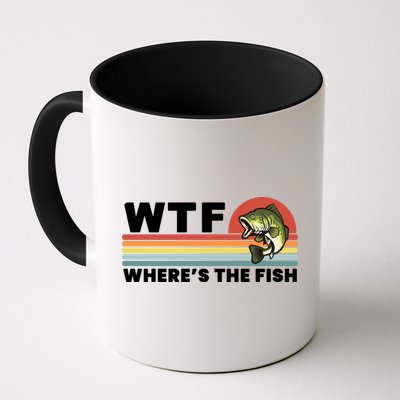 WTF Where's The Fish Funny Fisherman Mug