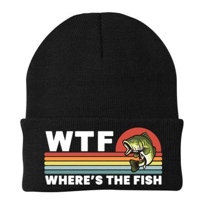 WTF Where's The Fish Funny Fisherman Beanie