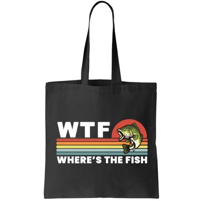 WTF Where's The Fish Funny Fisherman Bag