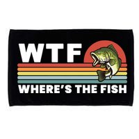 WTF Where's The Fish Funny Fisherman Microfiber Hand Towel