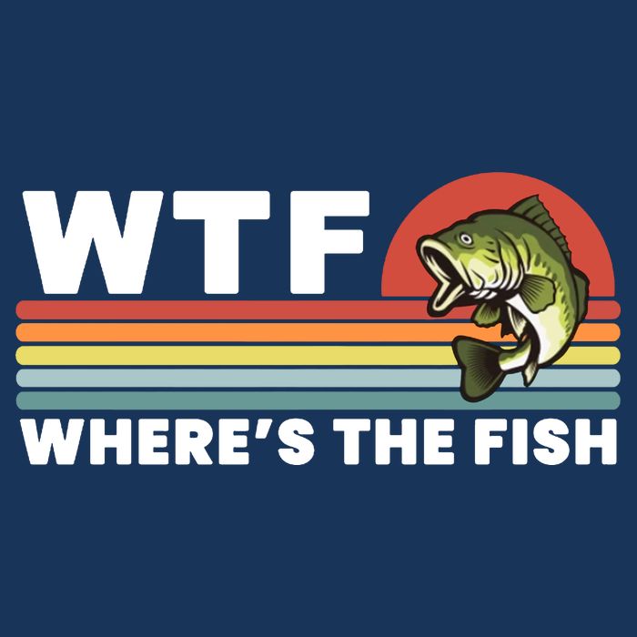 WTF Where's The Fish Funny Fisherman Infant Baby Jersey Bodysuit