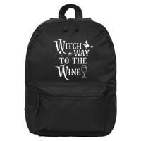 Witch Way To The Wine Funny Halloween Costume 16 in Basic Backpack