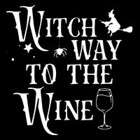 Witch Way To The Wine Funny Halloween Costume 16 in Basic Backpack
