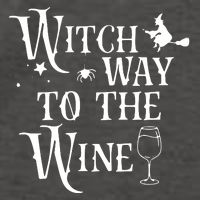 Witch Way To The Wine Funny Halloween Costume Vector Backpack