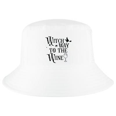 Witch Way To The Wine Funny Halloween Costume Cool Comfort Performance Bucket Hat