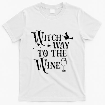 Witch Way To The Wine Funny Halloween Costume T-Shirt