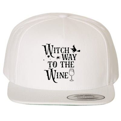 Witch Way To The Wine Funny Halloween Costume Wool Snapback Cap