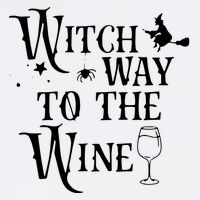 Witch Way To The Wine Funny Halloween Costume Wool Snapback Cap