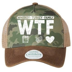 Wtf Whiskey Turkey Family Bourbon Lovers Whiskey Gift Legacy Tie Dye Trucker Hat