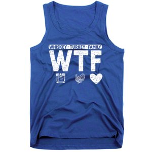 Wtf Whiskey Turkey Family Bourbon Lovers Whiskey Gift Tank Top