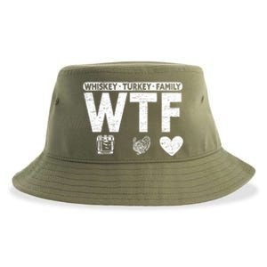 Wtf Whiskey Turkey Family Bourbon Lovers Whiskey Gift Sustainable Bucket Hat