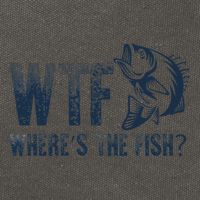 Wtf WhereS The Fish Funny Fishing Fisher Fathers Day Cotton Canvas Backpack