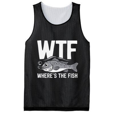 Wtf WhereS The Fish Funny Catching Fish Fishing Fisherman .Png Mesh Reversible Basketball Jersey Tank