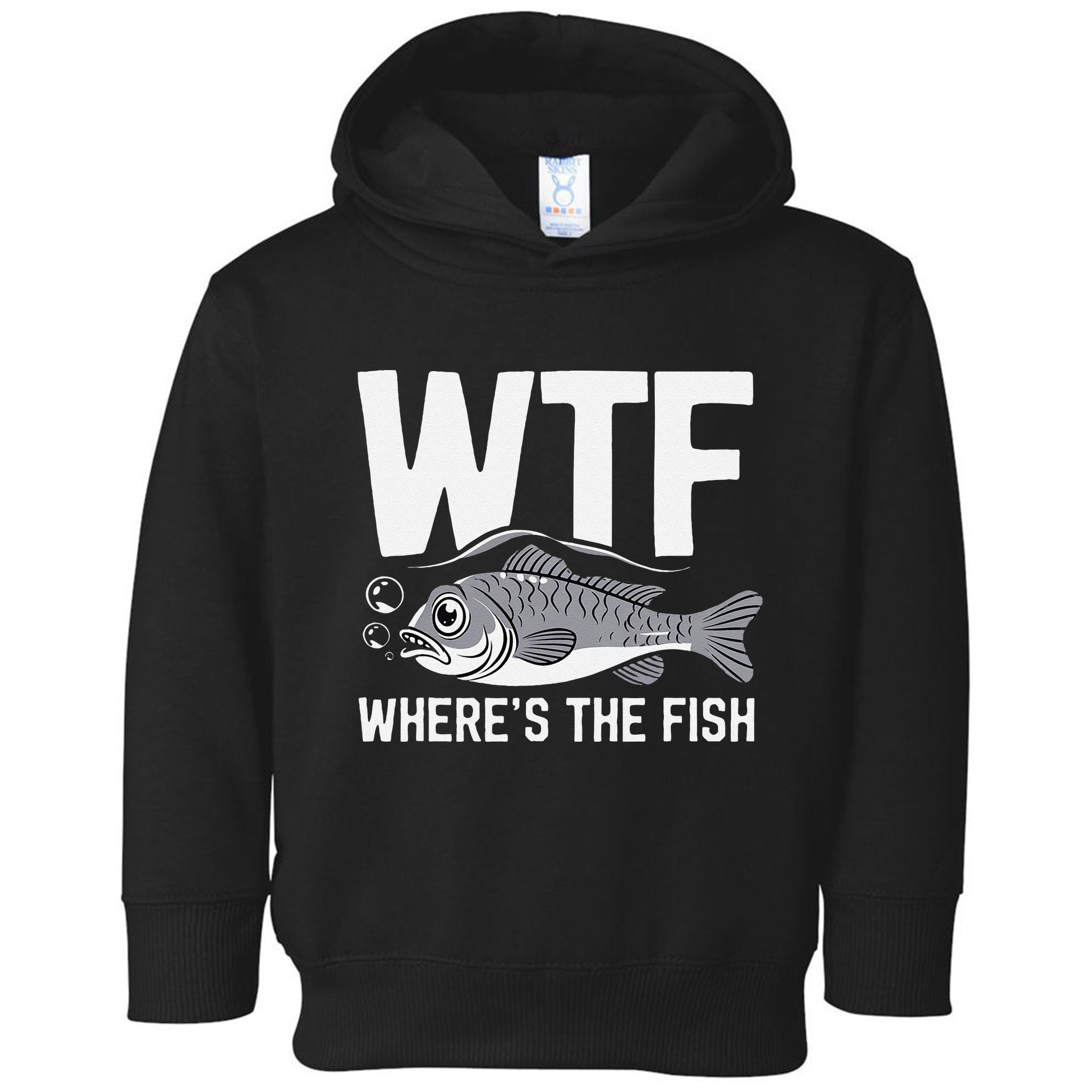 Wtf WhereS The Fish Funny Catching Fish Fishing Fisherman .Png Toddler Hoodie