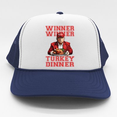 Winner Winner Turkey Dinner Humor Funny Trump Thanksgiving Trucker Hat