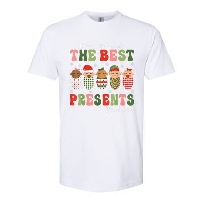 We Wrap The Best Presents NICU Nurse Christmas Nurse  Softstyle® CVC T-Shirt