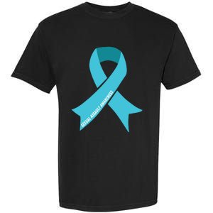 We Wear Teal Ribbon Sexual Assault Awareness Garment-Dyed Heavyweight T-Shirt