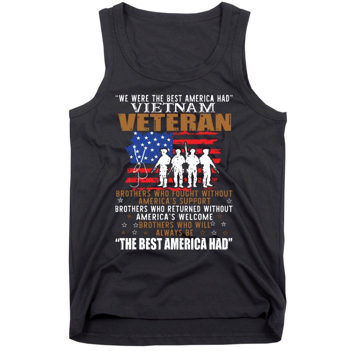 We Were The Best America Had Vietnam Veteran Brothers Who Tank Top