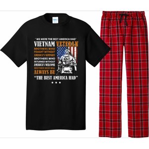 We Were The Best America Had Meaningful Gift Vietnam Veteran Army Funny Gift Pajama Set