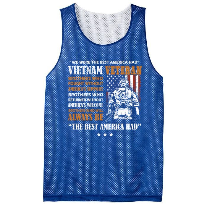 We Were The Best America Had Meaningful Gift Vietnam Veteran Army Funny Gift Mesh Reversible Basketball Jersey Tank