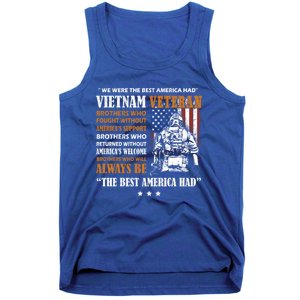 We Were The Best America Had Meaningful Gift Vietnam Veteran Army Funny Gift Tank Top