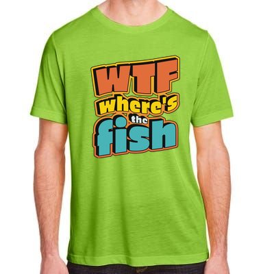 WTF Where's The Fish Funny Adult ChromaSoft Performance T-Shirt