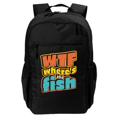 WTF Where's The Fish Funny Backpack